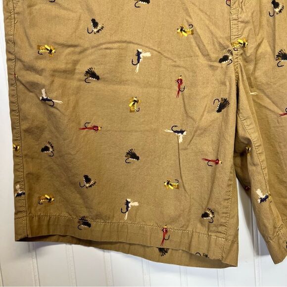 Vintage Eddie Bauer Fly Fishing pattern shorts 35W 100 percent cotton - Picture 4 of 15